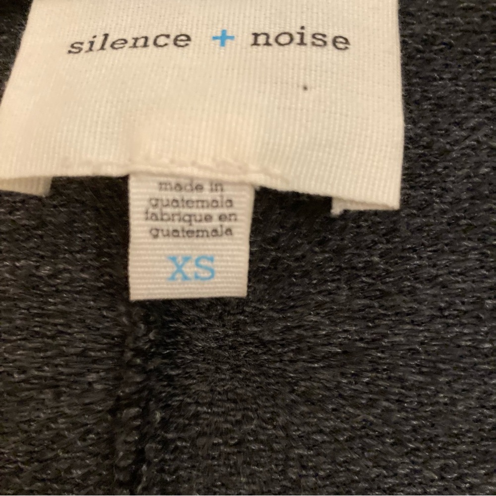 Silence + Noise Women's Gray Open Front Waterfall Hoodie Jacket—Worn Twice! - Picture 3 of 3